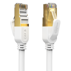 Lan Kabel CAT7 CAT8 Netzwerkkabel Internet DSL Router Patch Kabel Ethernet RJ45✅ 0,25m - 20m wählbar ✅ Schwarz / Weiß ✅ CAT7 / CAT8