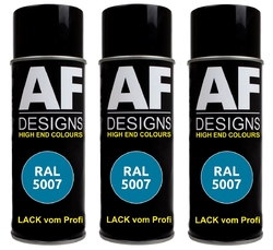 RAL Spraydose 3er Pack Autolack Sprühdose matt Buntlack