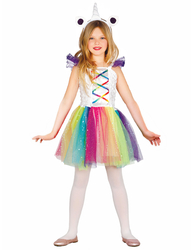 Süsses Einhorn Kinderkostüm Fantasy weiss-lila-pink - Cod.238864