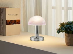 Touch Nachttischlampen mit Glasschirm - dimmbare LED Leuchten fürs Schlafzimmer