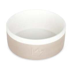 Hundenapf Keramik Napf 900ml weiß rutschfest Fressnapf Tiernapf Wassernapf