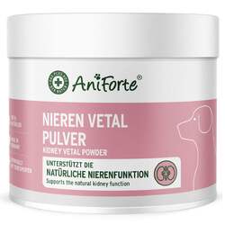 AniForte Nieren Vetal Pulver für Hunde - unterstützt Nierenfunktion, Harnwege