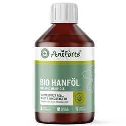 AniForte Bio Hanföl Omega-3 Hanföl 100% rein Hunde Katzen Pferde Barföl Futteröl