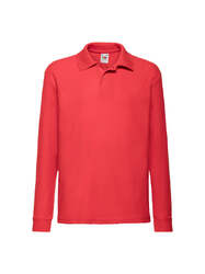 Fruit Of The Loom 63201 Kinder Poloshirt 65/35 Langarm Polycotton