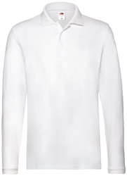 Fruit of the Loom Premium Long Sleeve Polo-Shirt Herren Langarmshirt Poloshirt