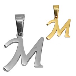 Buchstaben Kettenanhänger Edelstahl Mit Oder Ohne Halskette Alphabet Anhänger 