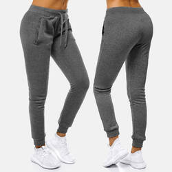 Traininghose Jogginghose Jogger Sport Freizeit Sweatpants Unifarben Damen OZONEE