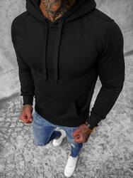 Kapuzenpullover Hoodie Sweatshirt Pullover Unifarben Basic Classic Herren OZONEE