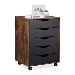 Rollcontainer Schreibtischschrank Rollkommode Rollwagen Bürocontainer Schubladen