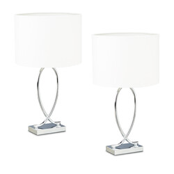 Tischlampe Beistelllampe Nachttischlampe Tischleuchte Nachtschranklampe 2er Set