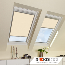 Dachfensterrollo für Velux Verdunkelung mit Seitenschienen VL / VU / VKU / VE VK