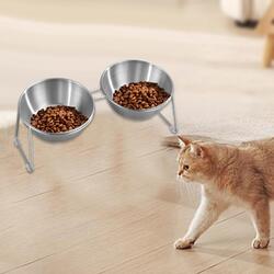 Katzen Futternapf leicht zu reinigen Haustierbedarf Behälter für Kätzchen Reise Welpen