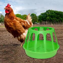 Geflügelfutterhaus Futterbehälter Futtereimer Hühnerfuttertrog mit Deckel Vogel