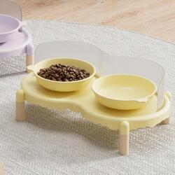 Keramik Erhöhte Katzennäpfe Futter- und Wassernapf Set für Reisen Indoor Outdoor