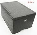 Thermobox Lieferbox Iso Transportbehälter Styropor Box 60x40  schwarz, B-Ware