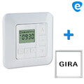 Zeitschaltuhr Timer CasaServo für Rolladen Jalousie Rollo + GIRA Zwischenrahmen