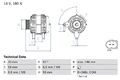 BOSCH 0 986 081 930 Generator für AUDI