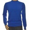 Herren Pullover aus Kaschmir und Merinowolle klassisch elegant M kornblumenblau