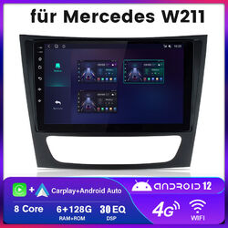 6+128G Android12 CarPlay Autoradio DAB GPS Für Mercedes Benz E/CLS/G Klasse W211