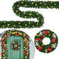 Weihnachtsgirlande Tannengirlande für Fest für Haustür 1.8m/2.7m/5m