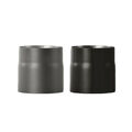 Ofenrohr Rauchrohr 0,15m, 2mm, 120 130 150 160 180 200mm grau schwarz 15cm Kamin
