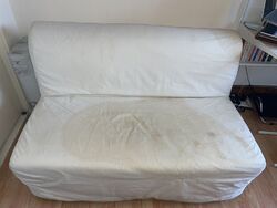 IKEA LYCKSELE Cover for 2-seat sofa-bed, Ransta natural, COVER ONLY