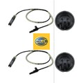 2x Sensor für Raddrehzahl HELLA 6PU009106-921 2 Sensor Raddrehzahl für BMW