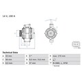 Bosch Lichtmaschine für Opel Astra Speedster Vectra Zafira