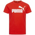 PUMA Essentials Logo Tee Kinder Unisex Jungen Mädchen Freizeit T-Shirt rot neu