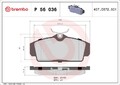 BREMBO Bremsbelagsatz, Scheibenbremse P 56 036 für NISSAN