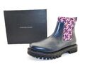 Tommy Hilfiger CHUNKY CHELSEA Boots Stiefeletten Stiefel Leder Schwarz Blau  45