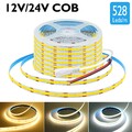 12V 24V COB LED Streifen Stripe Lichtleiste Lichtband Wasserdicht Selbstklebend