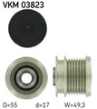 Generatorfreilauf SKF VKM 03823 für MERCEDES CHRYSLER CLK KLASSE GL GLC CLS S212