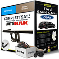 Anhängerkupplung abnehmbar für FORD Grand C-Max +E-Satz Kit (AHK+ES)