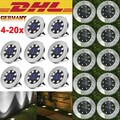 4X LED SOLARLEUCHTE BODENSTRAHLER AUßEN IP65 GARTENLEUCHTEN GARTEN SOLARLAMPEN