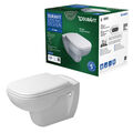 Duravit D-Code Wandtiefspül-WC Set Rimless® spülrandlos 45700900A1 inkl. WC-Sitz