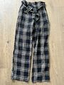 Wneu Damen Stoff Hose Super High Rise Windsor Gr S Kariert