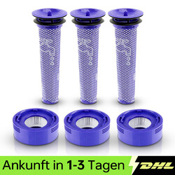 3X Set Filter Für Dyson V7 V8 Absolute Animal Exlusive Allergy Akku-Staubsauger