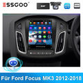 DAB+ Autoradio KAM BT IPS Android 13 Carplay NAVI RDS Für Ford Focus MK3 2012-18