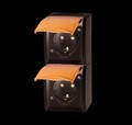 Busch-Jaeger 20-02 EW-53 SCHUKO Steckdose, Ocean IP44, 2-fach, grau/blaugrün (2C