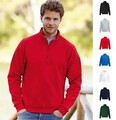 Herren Sweatshirt Zip Neck Sweat Fruit of the loom New Shirt Raglan 80/20