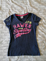 Superdry Damen T-Shirt, Gr. S, Blau, Baumwolle, Polyester