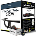 Für MERCEDES C-Klasse Sportcoupe C205 Anhängerkupplung starr +eSatz 7pol 15- Set