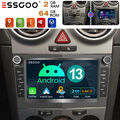 Android13 2+64G Carplay Autoradio GPS Für Opel Astra H Corsa C D Zafira B Meriva