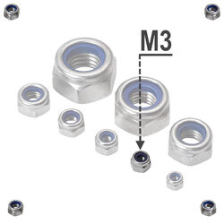 Selbstsichernde Muttern Edelstahl DIN 985 Sechskant M2-M24 A2 V2A VA Stopmuttern✅ Preiswert ✅ Beste Qualität ✅ Kostenloser Versand