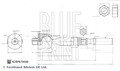 BLUE PRINT Spurstange Axialgelenk Lenkstange Vorne links Vorne rechts ADBP870088