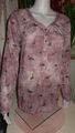 Gina Benotti Shirt/Bluse Lila Flamingo Muster auch Batik Pailletten Gr 36/38