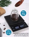 Digitale Kaffeewaage mit Timer 0.1g-3kg Elektronische Waage Wiederaufladbare DHL