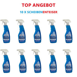Paket AG Scheibenenteiser Spray – 10 x 500 ml Flaschen – Enteiser Enteiserspray