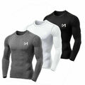 Herren Funktionsunterwäsche Kompressionsshirt Laufshirt Top Langarm Sportjacke